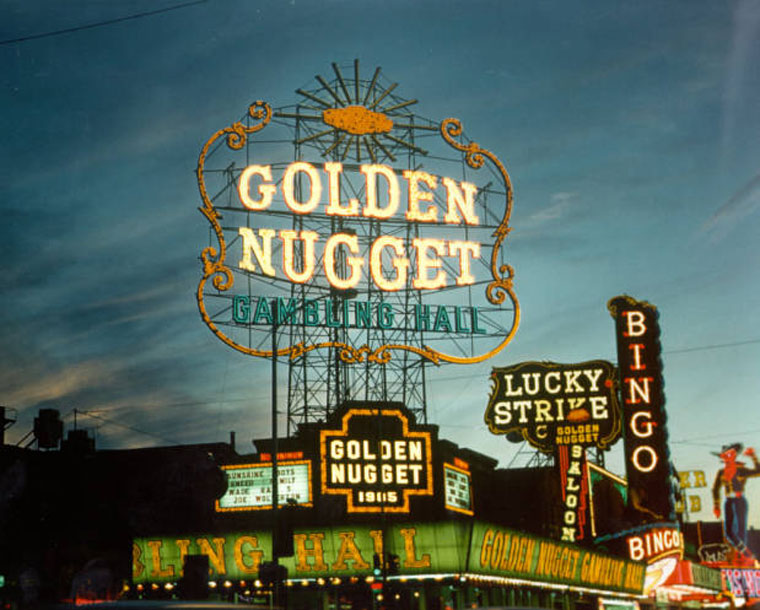 Hermon Boernge's Golden Nugget Sign